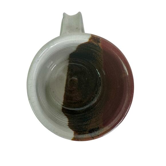 VTG L. Coward 1984 Studio Art Hobbyist Stoneware Coffee Cup Mug Boho Crazing - Picture 5 of 9